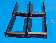 Lot 4 (4 pcs) Genuine HP 3.5" LFF DL380 DL380p G8 G9 Gen10 Caddy Tray 651314-001