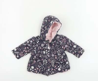 George Mädchen Jacke lila Blumen Einheitsgröße