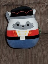 Squishmallows Gracelynn Winter Fox Nutcracker Plush Christmas '23 12" tag crease