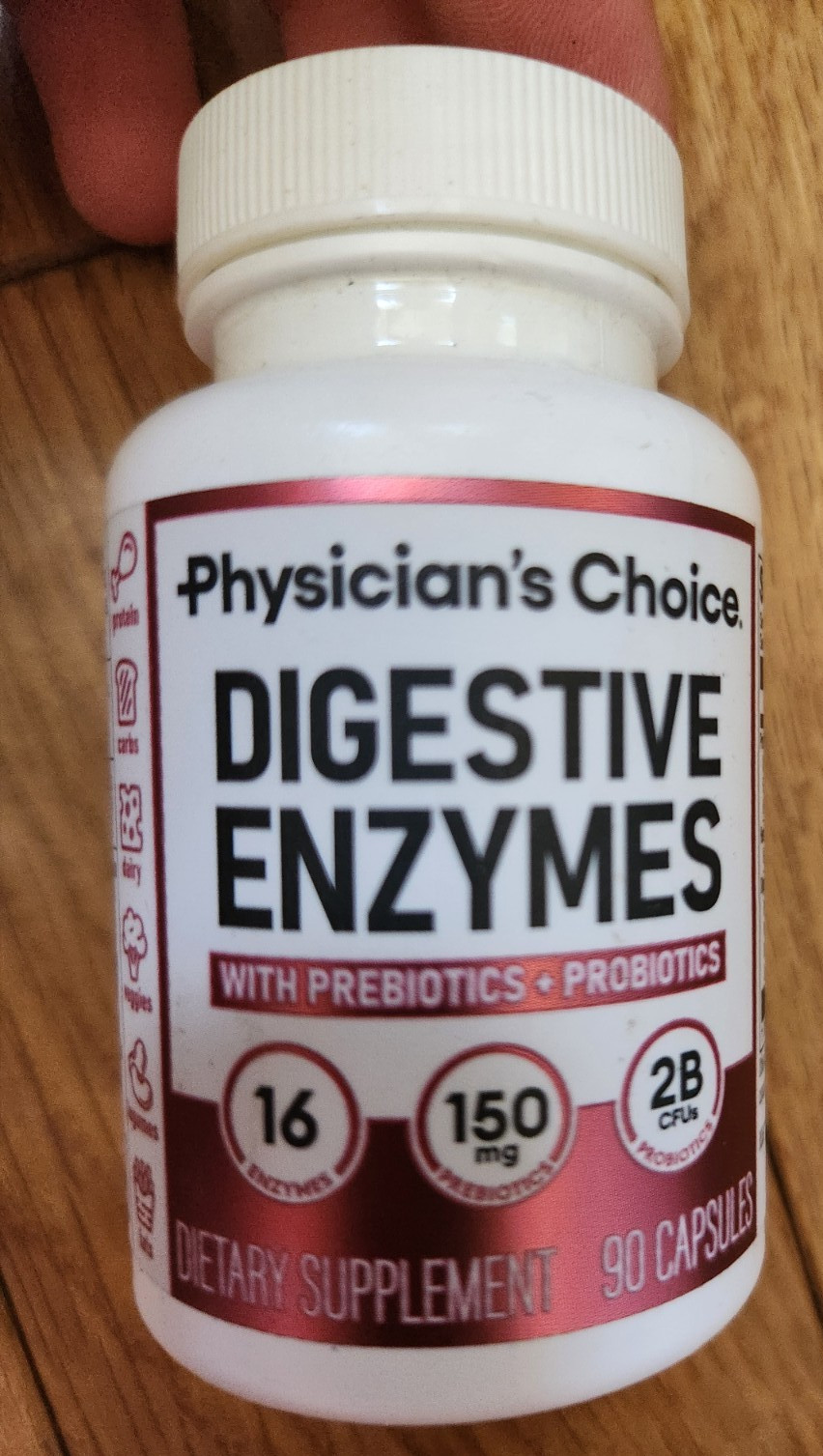 Physician's Choice DIGESTIVE ENZYMES - 90 Capsules  Exp : 2026