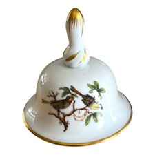 Herend Hungary Hand Painted Table Bell Butter...