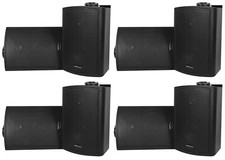 8 Rockville HP5S Black 5.25" Outdoor/Indoor Home Theater Patio Swivel Speakers