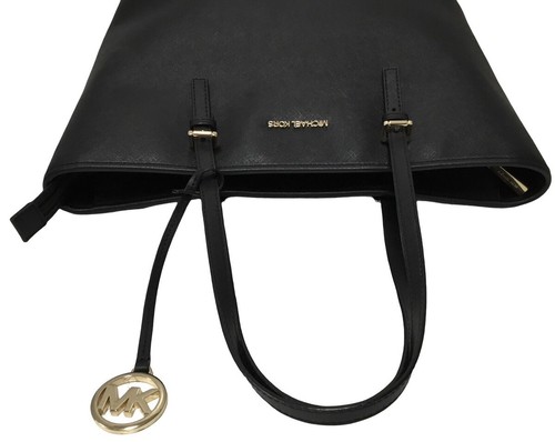 MICHAEL KORS JET SET TRAVEL LARGE SAFFIANO LEATHER TOP-ZIP TOTE BAG (EPJ026932) - Picture 9 of 9