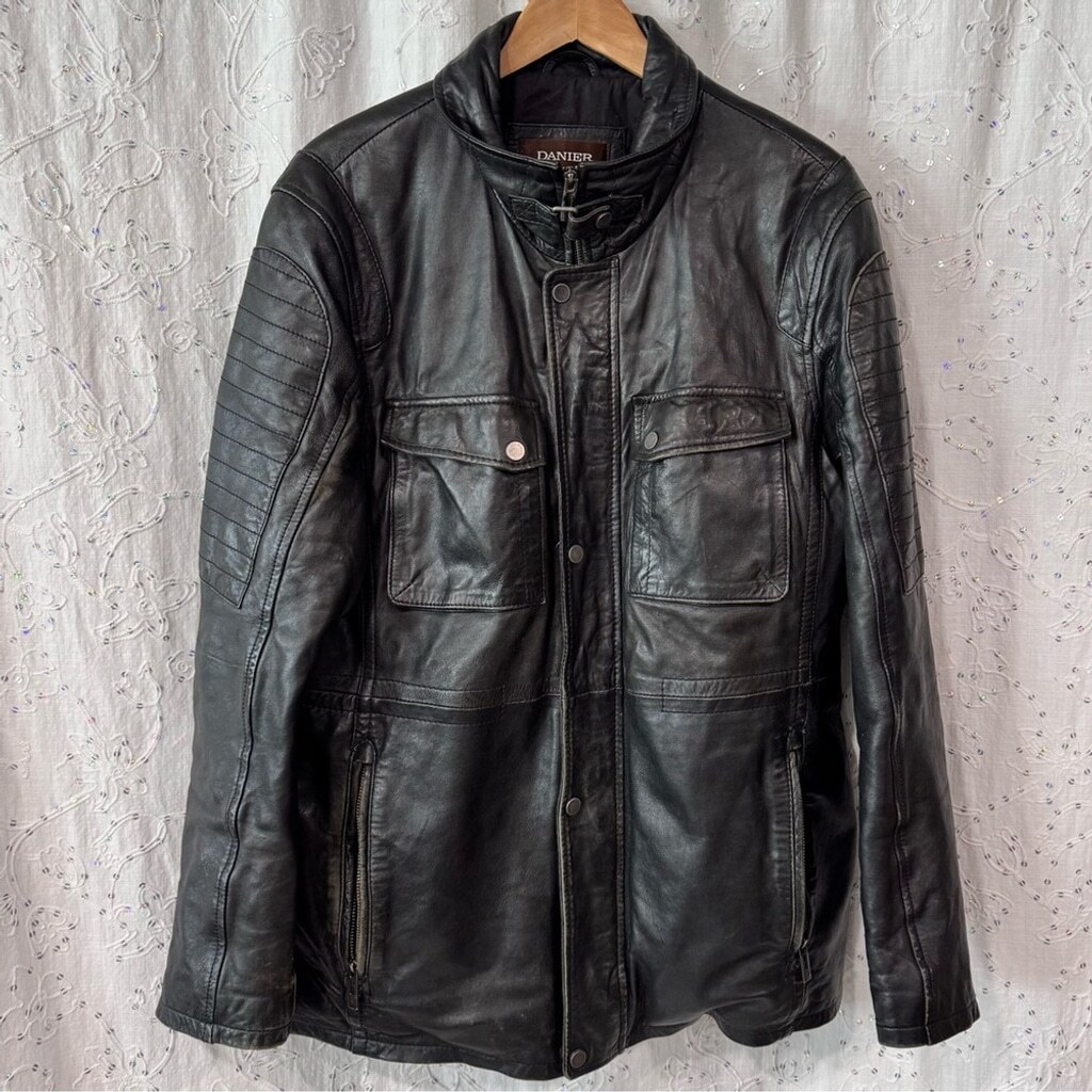 Vintage 90s Danier Leather Moto-Style Jacket – Thinsulate Lined