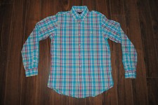 Ralph Lauren Button Down Long Sleeve Plaid Shirt Small Mens