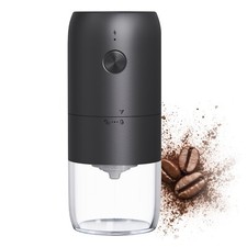 Iconique Portable Electric Coffee Grinder, Compact Burr Automatic Shut Off