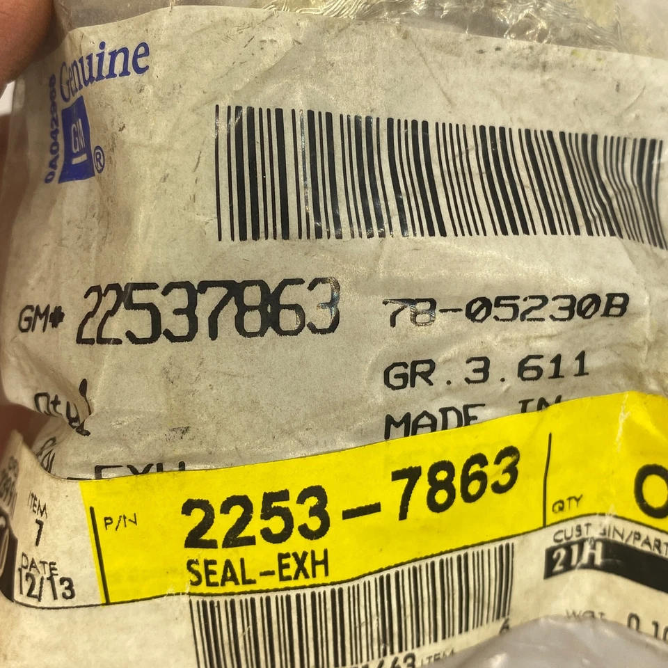 Уплотнение трубы выпускного коллектора подлинное GM 22537863 - Изображение 4 из 4