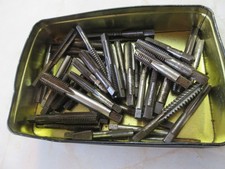 Mixed lot of vintage threading taps, different sizes and makes, used condition.