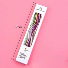 6Pcs Twisty Birthday Candles Spiral Cake Candles Gold Cake Cupcake Candles
