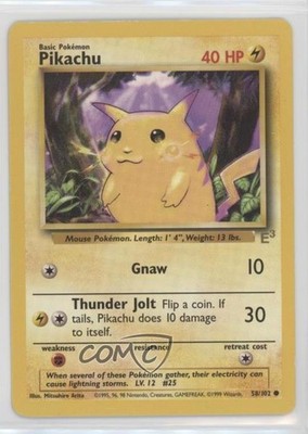 Pikachu (E3 - 1st TCG Promo) Pokemon Gold Stamp Event #58 1999