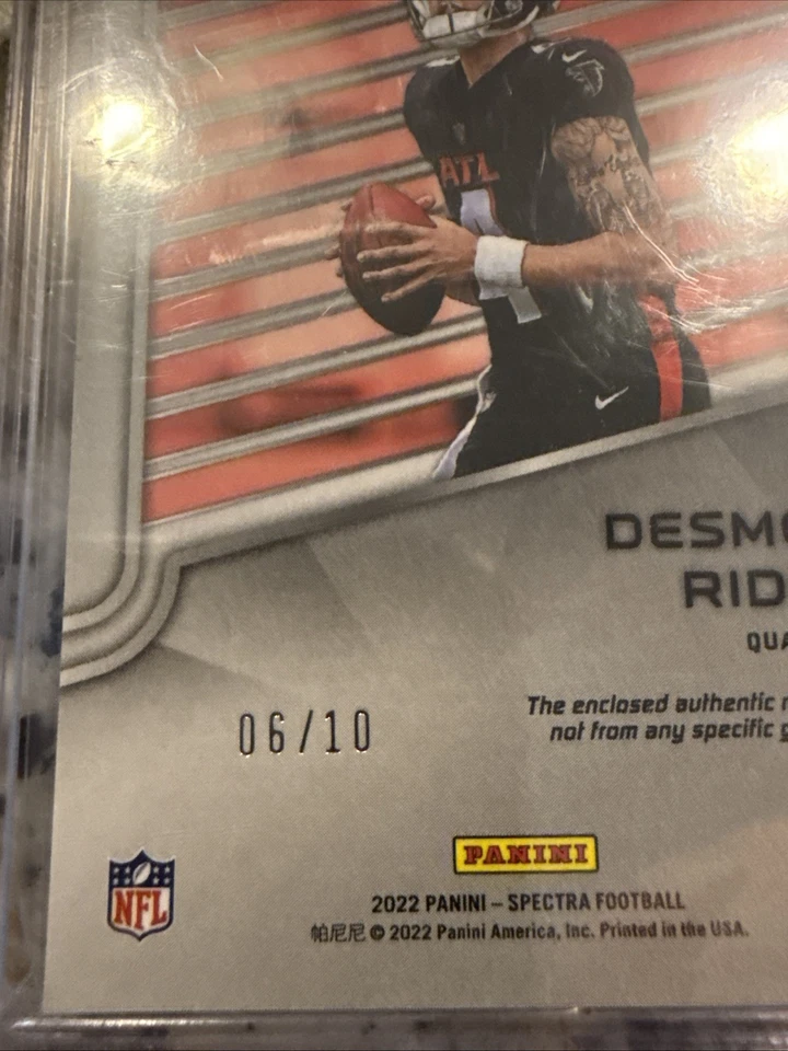 2022 Spectra Next Era Material Desmond Ridder SP Orange Holo Mosaic Prizm #6/10 - Image 4 of 4