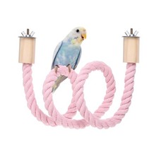 Bird Rope Perch Swing Bird Stand Rope Perch 39 Inch Pink