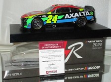 2022 WILLIAM BYRON 24 AXALTA AUTOGRAPHED CAR 620/648 W/COA AWESOME RARE