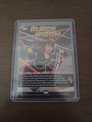 Black Widow, Super Spy (Borderless) (0393) Marvel Super Heroes Foil