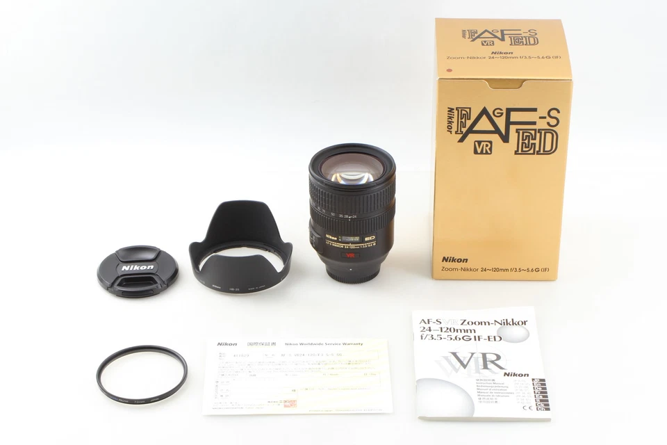 [Sin usar en CAJA] Lente Nikon AF-S Nikkor 24-120 mm f/3,5-5,6 G VR ED IF de JAPÓN Foto 4 de 4