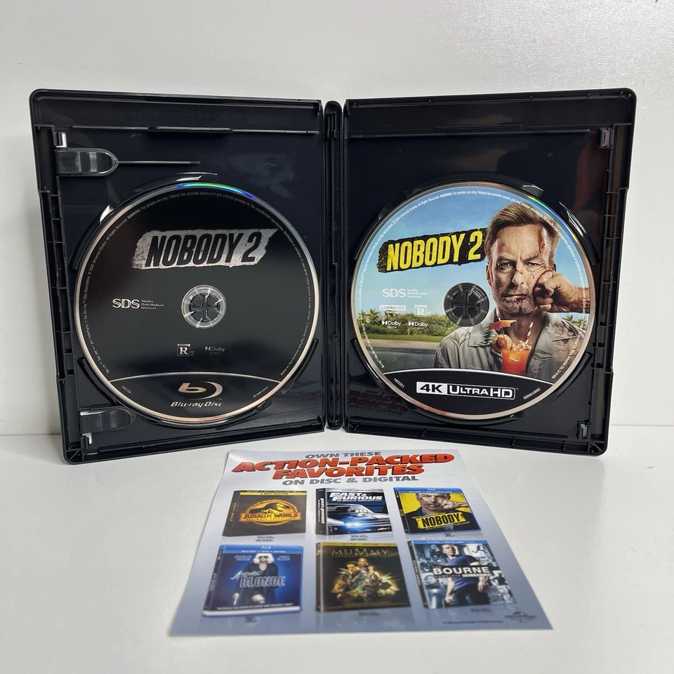 NOBODY 2 4K ULTRA HD + BLU RAY 2 DISC SET + SLIPCOVER SLEEVE COLLECTOR EDITION Foto 4 de 4