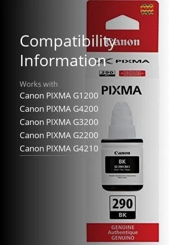 Botella de tinta genuina negra Canon GI-290, compatible con Megatank PIXMA™ Foto 3 de 4