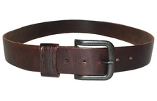 Women's Vintage AEROPOSTALE Dark Brown Leather Belt MEDIUM