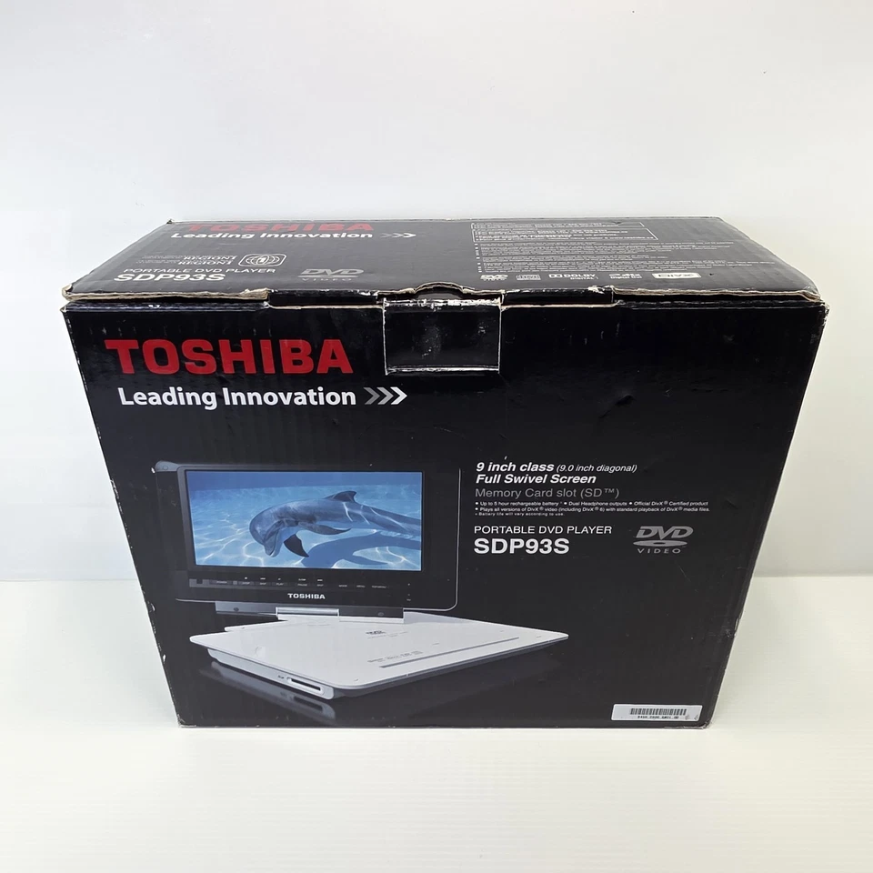 REPRODUCTOR DVD PORTÁTIL TOSHIBA 9" MODELO NO.SDP93SWN Con Control  Foto 4 de 4