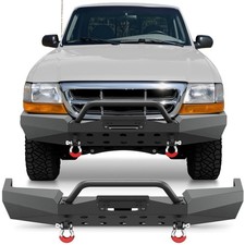 Steel Front Bumper For 1998-2011 Ford Ranger W Bull Bar Winch Plate Drings Steel Front Bumper For 1998-2011 Ford Ranger W Bull Bar Winch Plate Drings