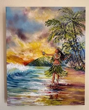 "Laka"  Embellished Limited Edition #2/25 Signed by Artist Beck Paschoal