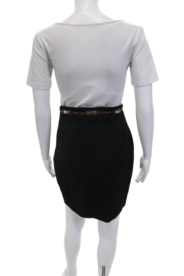 Vertigo Womens Pencil Mini Skirt Black Size 6 - Image 3 of 4