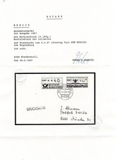 Berliner ATM-Abart auf FDC mit Fotoattest Bundespr&uuml;fer H.K.Schmidl RRR
