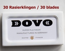 30 DOVO Rasierklingen SUPER PLATINUM f. Rasierhobel Rasierklingenmesser Shavette