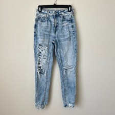 American Eagle Jeans Womens 00 Blue Super Hi-Rise Jegging Stretch Denim Cotton