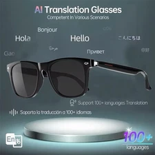  Smart Al Translation Glasses Bluetooth Wireless Call Music Outdoor E13