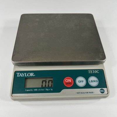 Taylor Scale TE10C Capacity 10lbs Pounds 5kg Digital Tested Works