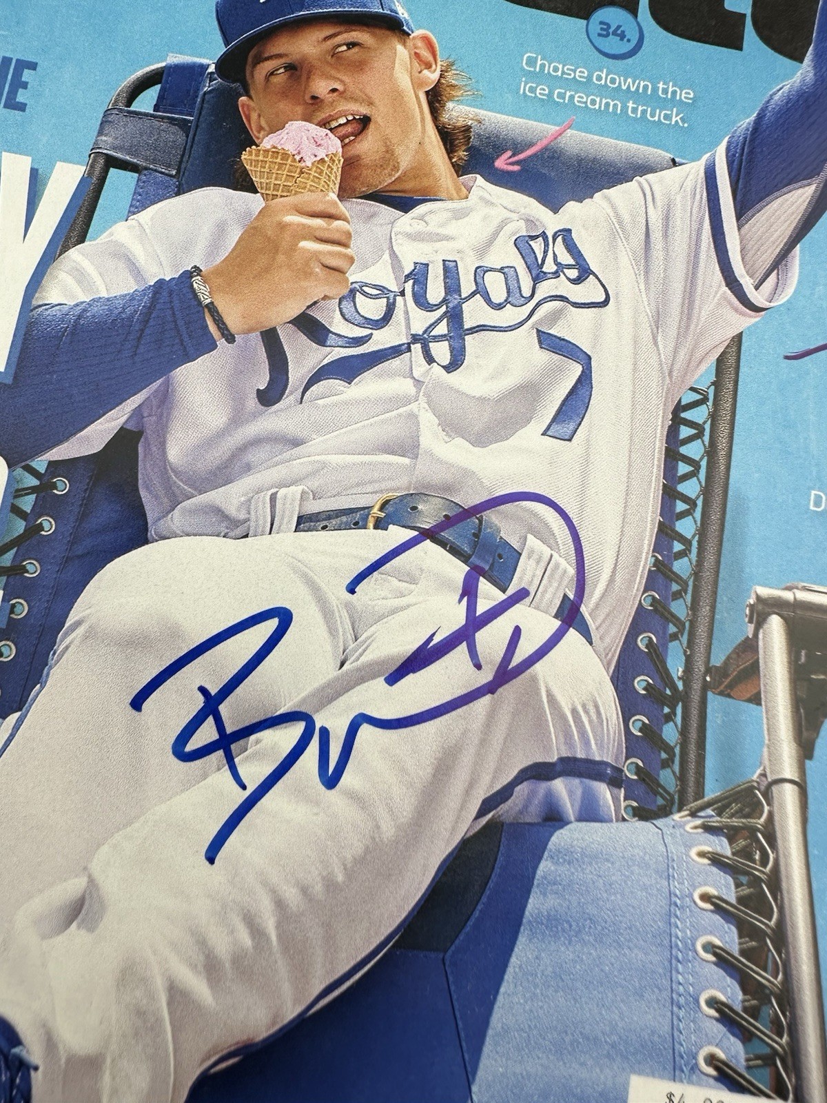 Bobby Witt Jr SIGNED PSA DNA ROOKIE AUTOGRAPH Sports Illustrated 2020 COA view 3
