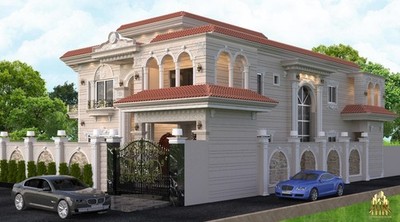 Custom Luxury  Farm House Plan 5 Bedroom,  2 Kitchen,  DrawingRoom Pdf Architect