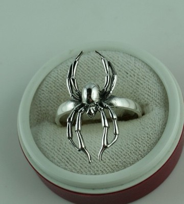 Sterling Silber Ring Spinne Spider  verschiedene Größen