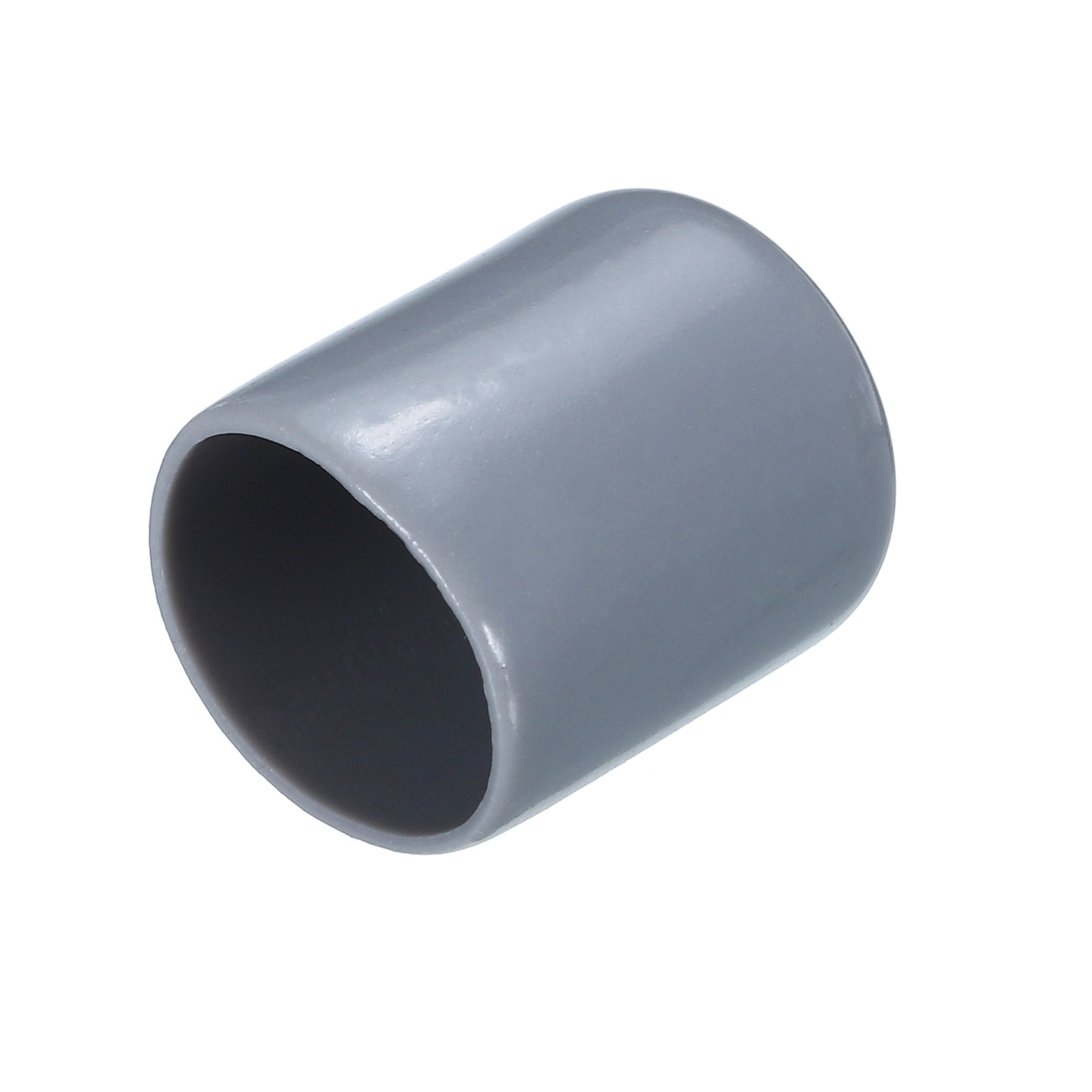 20Pcs Tapones de Goma de 16mm ID para Tubos Redondos de Vinilo PVC, Gris