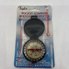 Taylor Environmental Services Vintage Pocket Compass USA New Old Stock
