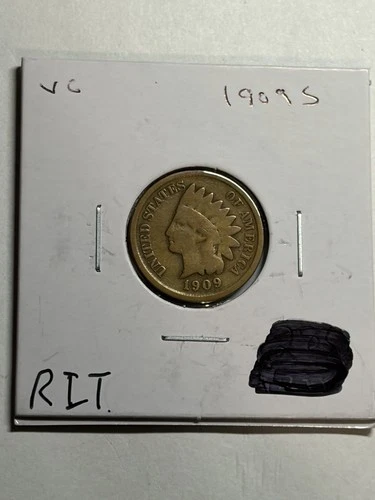 1909-S INDIAN HEAD CENT VG/F KEY DATE