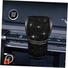 Bling Bling Auto Shift Gear Cover, Leather Auto Gear Shift Knob Cover Black