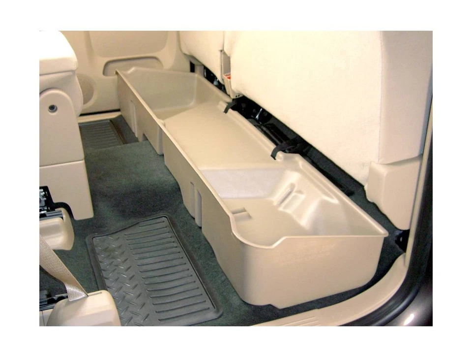 DU-HA Tan Underseat Storage Case Fits 08-13 Silverado/Sierra Extended Cab No Sub Foto 2 de 4