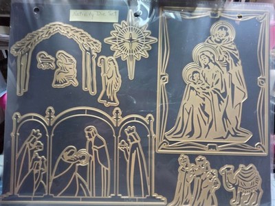 Anna Griffin NATIVITY Die Set  - Creates 3 scenes - Free gift included!