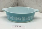 Vintage PYREX Turquoise Amish Butter print 471 Dish 1PT 🔥