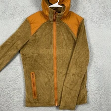 Beyond Clothing Systems Jacket Fleece Hoodie Mens Medium Long Brown Long Sleeve