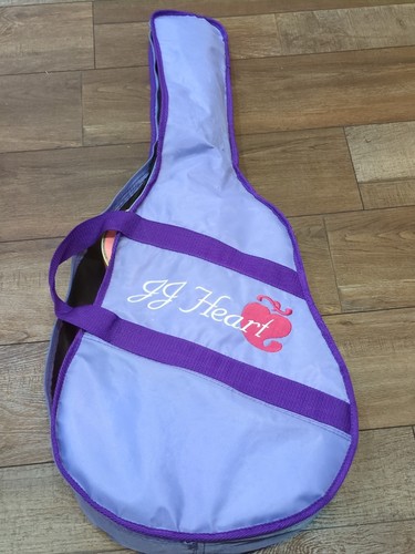 JJ Heart JJC-HRTKIT Pink Acoustic Guitar 6-String Heart Shaped Soundhole + Case