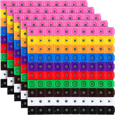 500 Pieces Math Cubes Set Learning Linking Manipulative Educational Cube Toys Nu