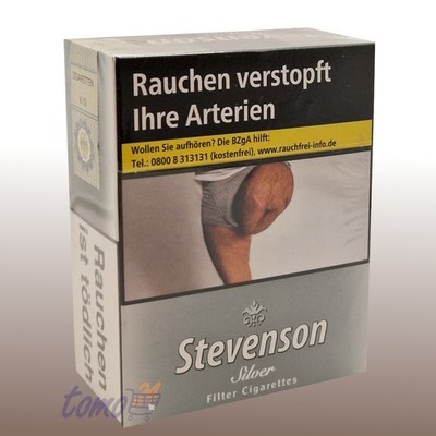 Stevenson Silver Zigaretten 5x 40 Stück / 11,90 