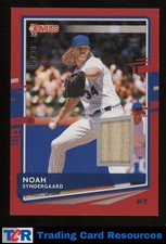 2020 Donruss #DM-NS Noah Syndergaard Donruss Materials Red #/99