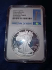 2022 W Proof American Silver Eagle NGC PF69UC First Day Of Issue Blue Label