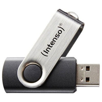 Intenso USB-Stick Basic Line schwarz, silber 64 GB, 1 St.