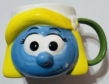 Smurfette Coffee Mug The Smurfs Core Home Ceramic Cup Sculpted Collectible