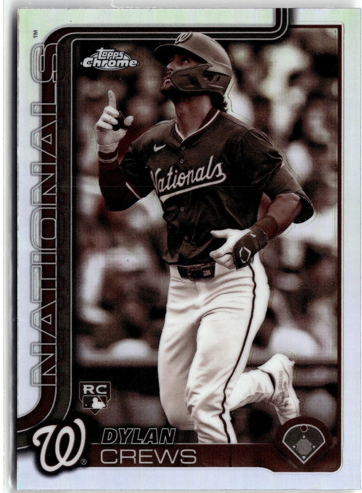 2025 Topps Chrome #146 Dylan Crews Sepia Refractors